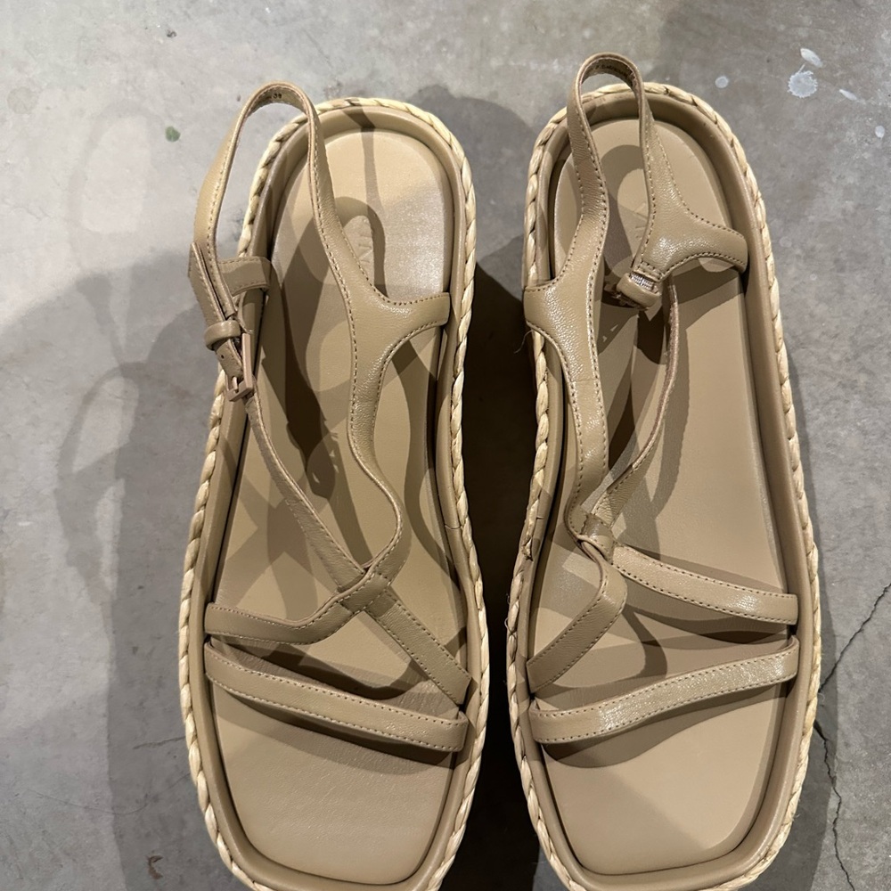 Vince Beige Strappy Sandals